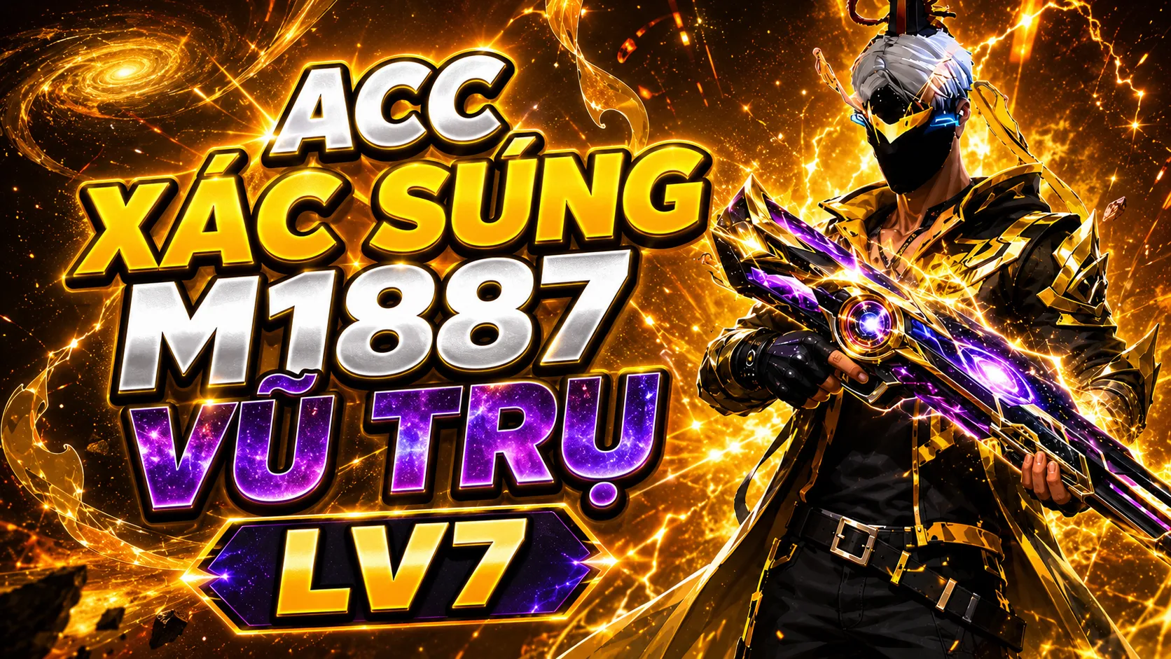 ACC XÁC SÚNG M1887 LV7 BẮN KAI