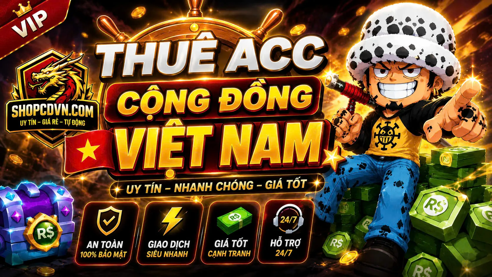 Thuê ACC Cộng Đồng Việt Nam
